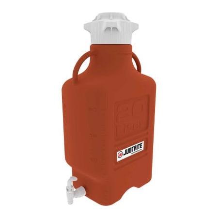 Justrite Justrite 12927 Carboy With Spigot, HDPE, 40-Liter 12927